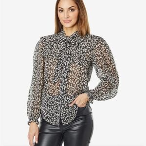Bishop & Young Selena Poet Blouse Sz L NWT MSRP $90